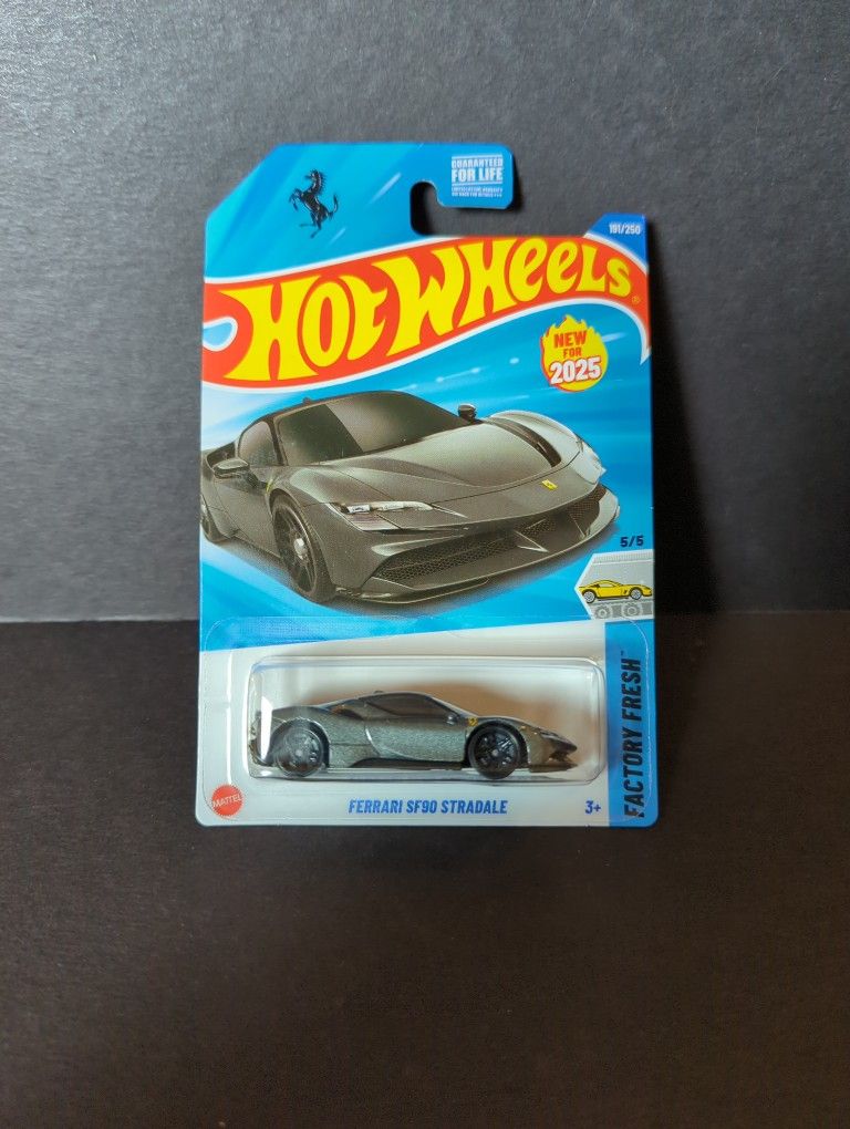 Hot Wheels Factory Fresh Grey Ferrari SF 90 Stradale 