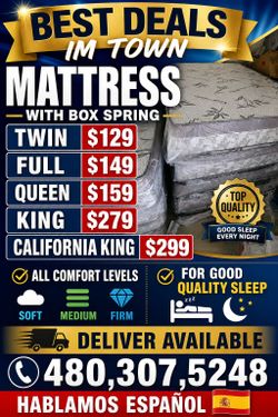 Camas con base. King. Queen. Matrimonial. Individual. Colchones