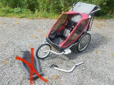 THULE CHARIOT COUGAR 2 STROLLER AND BIKE TRAILER