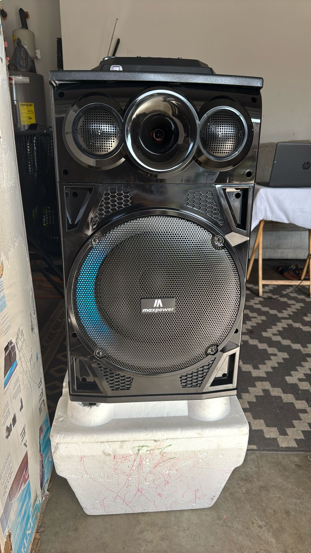 Max power 12” Professional Bluetooth speaker/ X-Bass