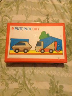 Mattel putt putt city 1972 fold out play area no. 7033