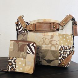 Authenticw Coach handbag and matching wallet
