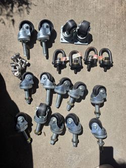 Heavy-Duty Industrial Hardware Bundle – Casters, Hoist Rings & Clamps USA made