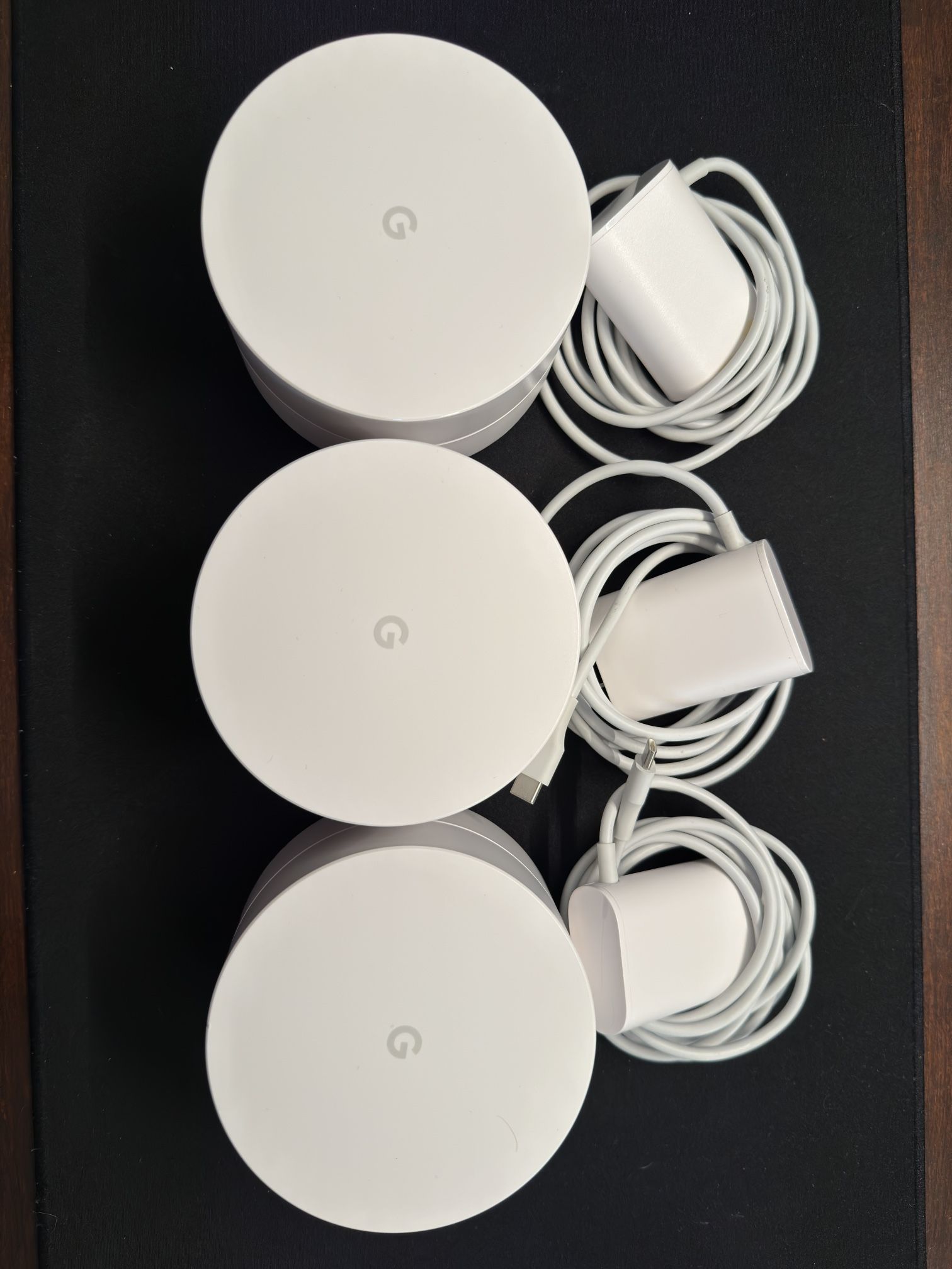 Google Wifi 1200 Mbps 2 Port 1000 Mbps Wireless Router - Snow, Pack of 3...