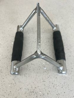 Heavy-Duty V-Bar Cable Row Attachment – Neutral Grip