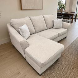 Modern Cozy Sectional Couch w/ Chaise Lounge