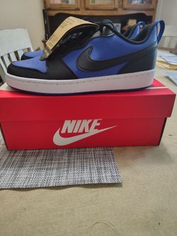 brand new Nike corporal low recraft royal blue / black-white Size 6.5 Y 8 W
