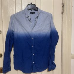 Aeropostale Men’s Buttons Down Lightweight Denim Shirt Size M