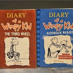 Diary of a Wimpy Kid Third Wheel & Rodrick Rules by Jeff Kinney Hardcover Humor