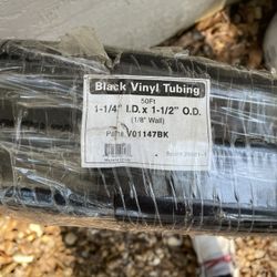 1 1/2” OD Black Vinyl Tubing