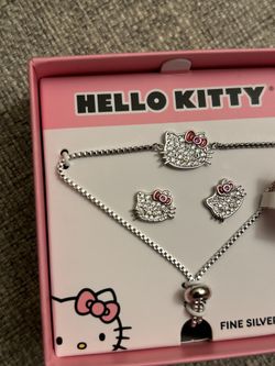 Hello Kitty necklace & Earrings 