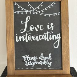 Wedding/reception Alcohol Sign