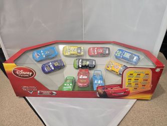 🚀 FOR SALE: Disney Store Exclusive Pixar Cars Piston Cup 10-Piece Die-Cast Set 🏁