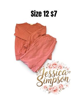 Jessica Simpson Girls 2-Piece Sweatsuit Set Size 12 excellent condition ❤️❤️032126 M17