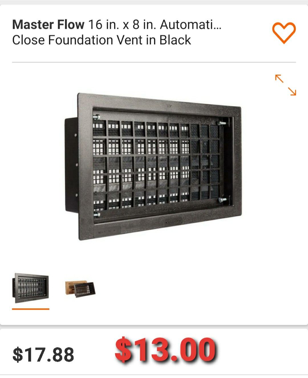 Close Foundation Vent
