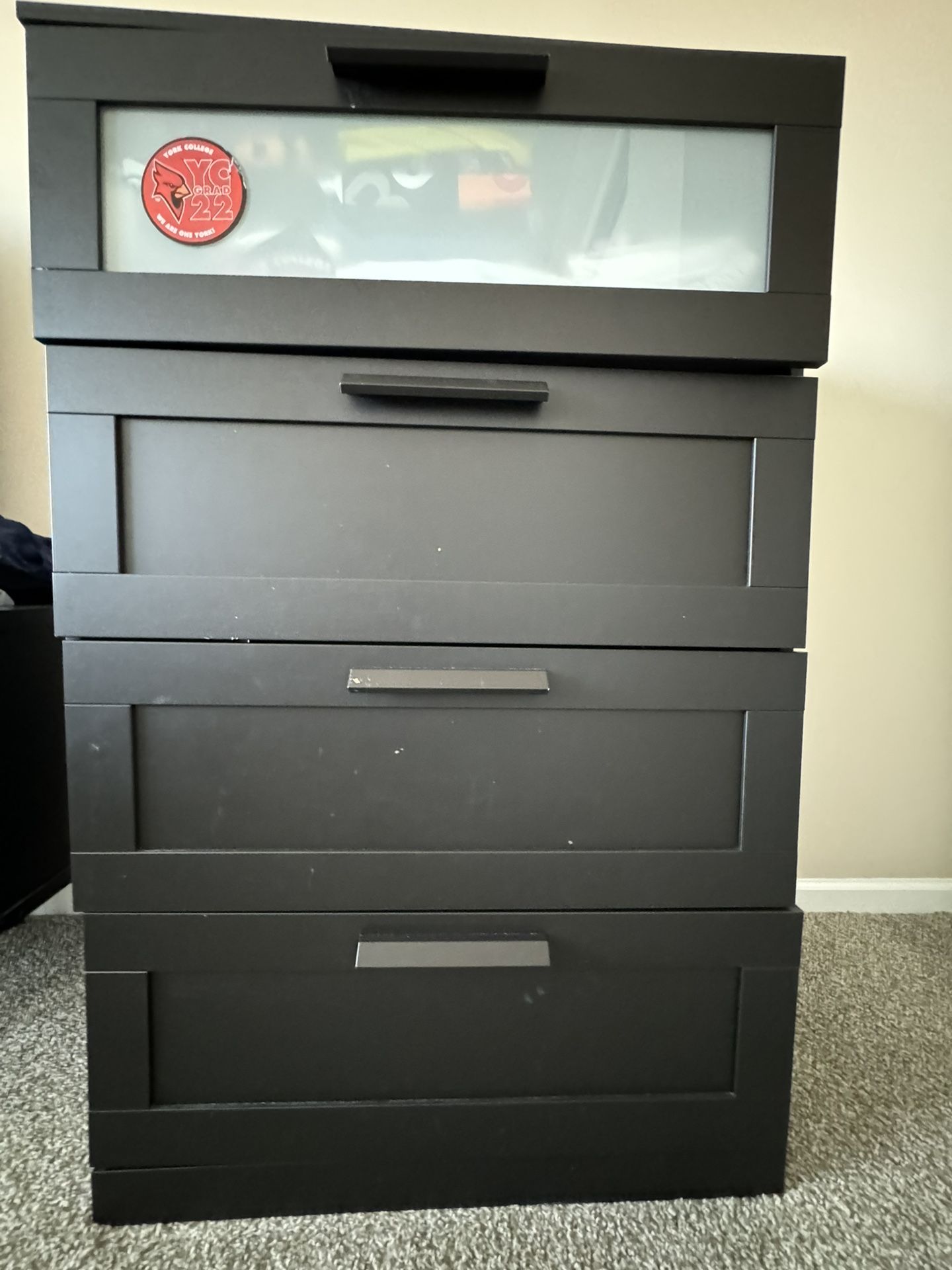 (SOLD AS IS) Black IKEA Dresser (SOLD AS IS)