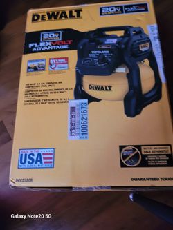 Compresor Flexvolt 2.5 Galon works 60v and 20v battery