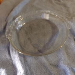 Pyrex No. 229 9.5" Deep Dish Scalloped Fluted Edge Clear Pie Plate