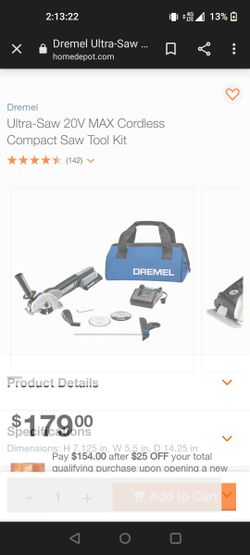 Ultra-Saw 20V MAX Cordless Compact Saw Tool Kit