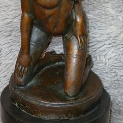 Erotica Bronze Statue Signed By Artist