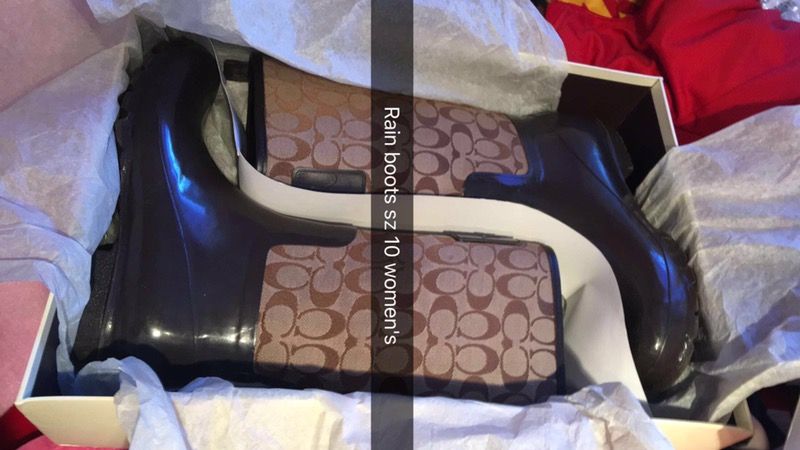 Coach rain boots