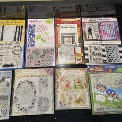 8 Packs of Stampers & Embossing & Die Collection Sets
