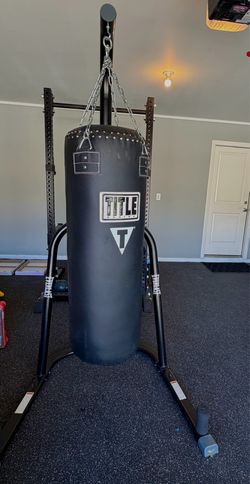 Title boxing professional heavy bag and stand
