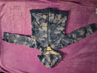 Blue Camo Zip up Toddler Jacket