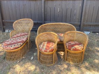 Wicker Rattan Patio Furniture Set $100 OBO