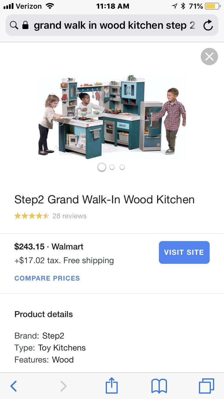 Step2 grand walk-in wood kitchen