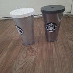 Metallic Starbucks Cups 