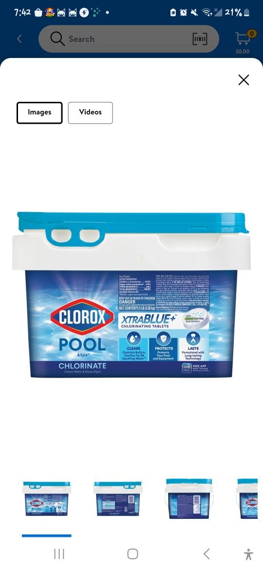 CLOROX Pool&Spa XtraBlue 3” Chlorinating Tablets, 5 LB