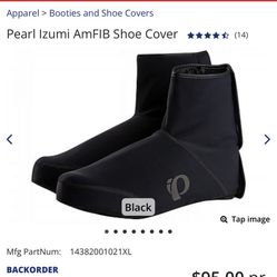 bike Rider /Shoe Cover/Cold Weather,Pearl Izumi,, Size large, view sizing sheet, $69