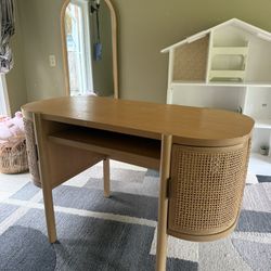 Rattan Cane Desk 