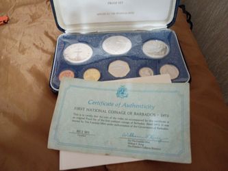 1973 Proof set from Barbados