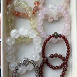 Natural Crystal Bracelets 