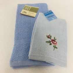 Baby Blue Hand Towel Set