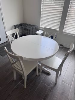 White Table and Chairs