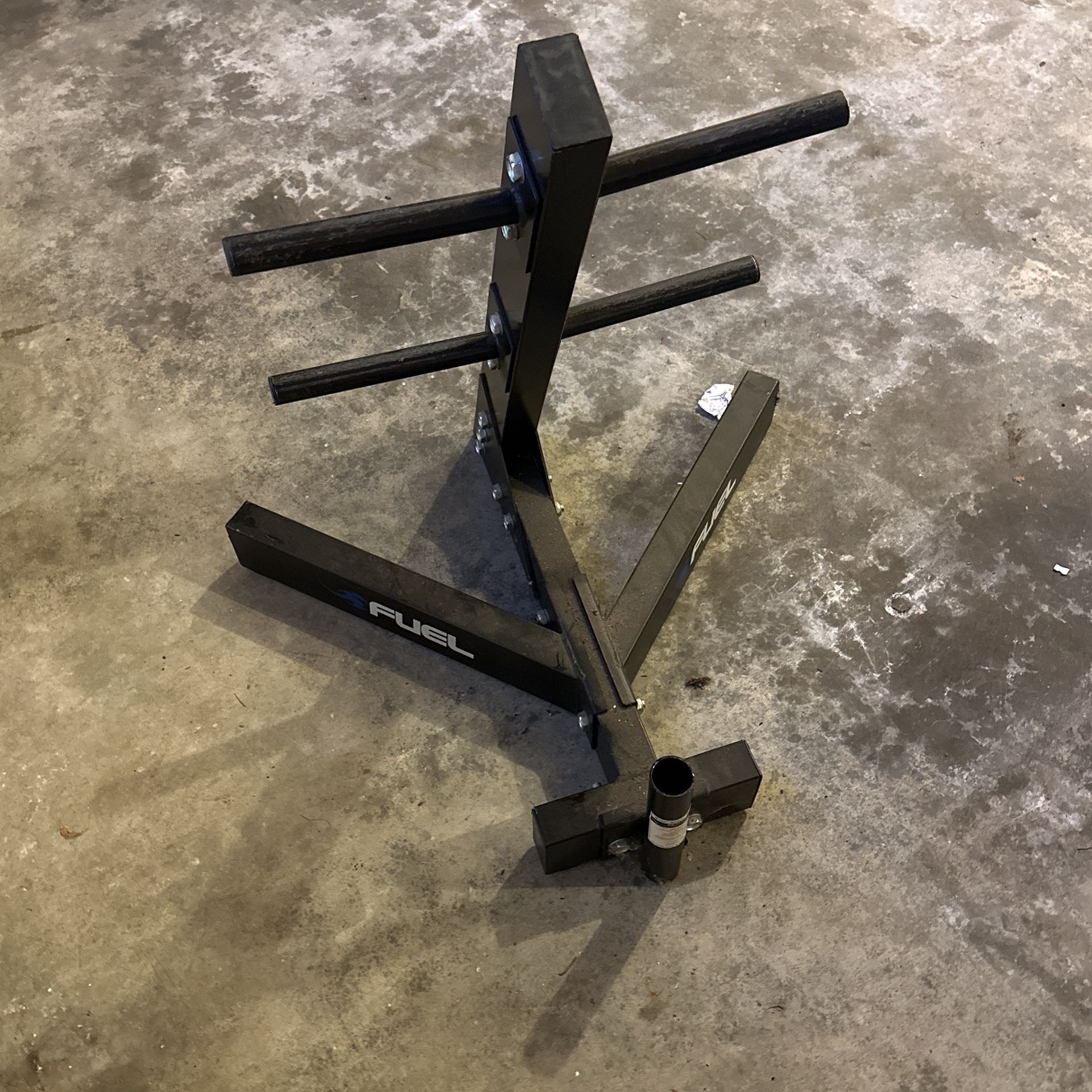 Barbell Olympic Plate Tree Storage Rack