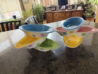 10” beautiful banana split dishes