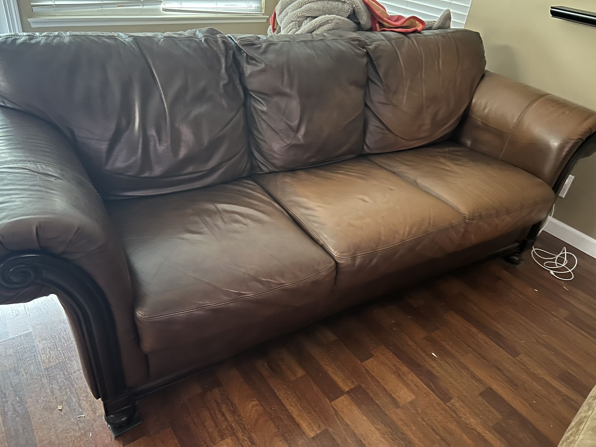 Genuine leather couch