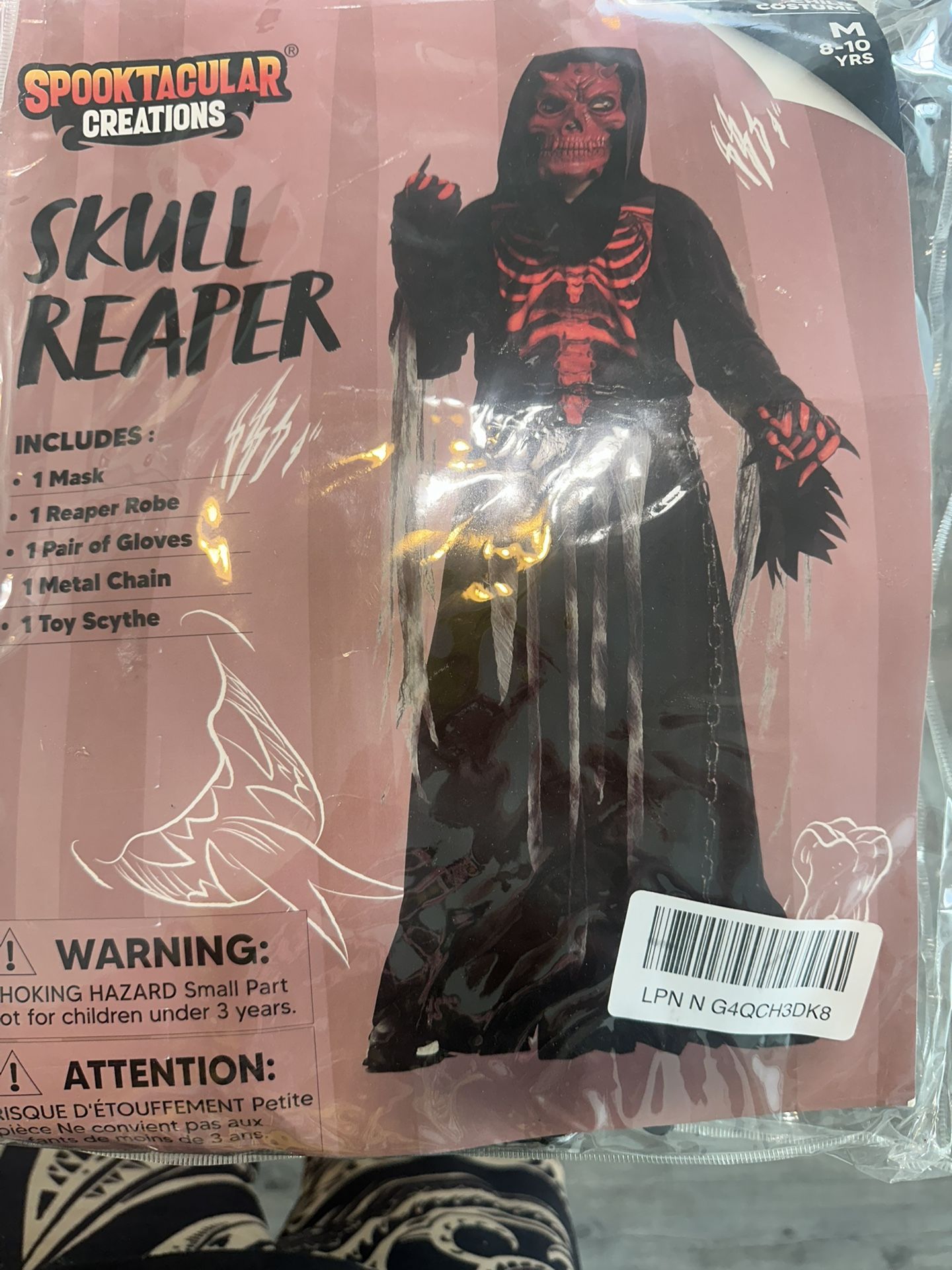 Kids Grimm Reaper Halloween Costume