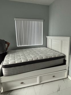 Bed with bed frame or Mattress Alone