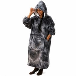 Wearable Blanket Hoodie, Oversized Sherpa – 10 Colors, New