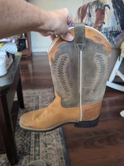 Boys leather cowboy boots