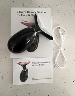 7 in1 Face Massager Red Light Therapy Wand Facial Neck Skin Care LED Lift Device