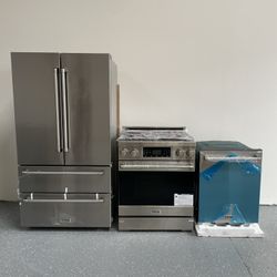 New Thor Appliances -Refrigerator 36’ Gas Stove -Dishwasher 