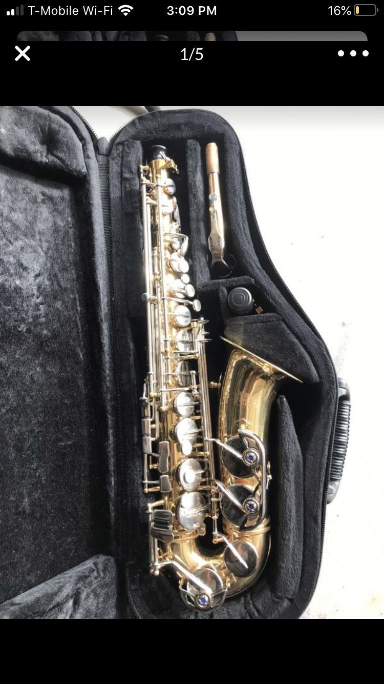 Jupiter Carnegie Xl alto saxophone w/ Selmer C* mouthpiece