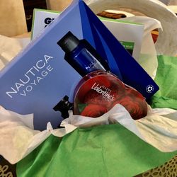 Men’s Valentine Gift basket With Nautica Perfume Set!!!