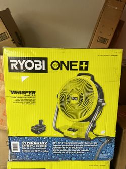 Misting Air Cannon Fan Kit with 4.0 Ah Battery and Charger